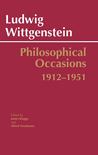 Philosophical Occasions: 1912-1951: Ed. by James Klagge and Alfred Nordmann. (Hackett Classics) von Hackett Publishing Company, Inc.